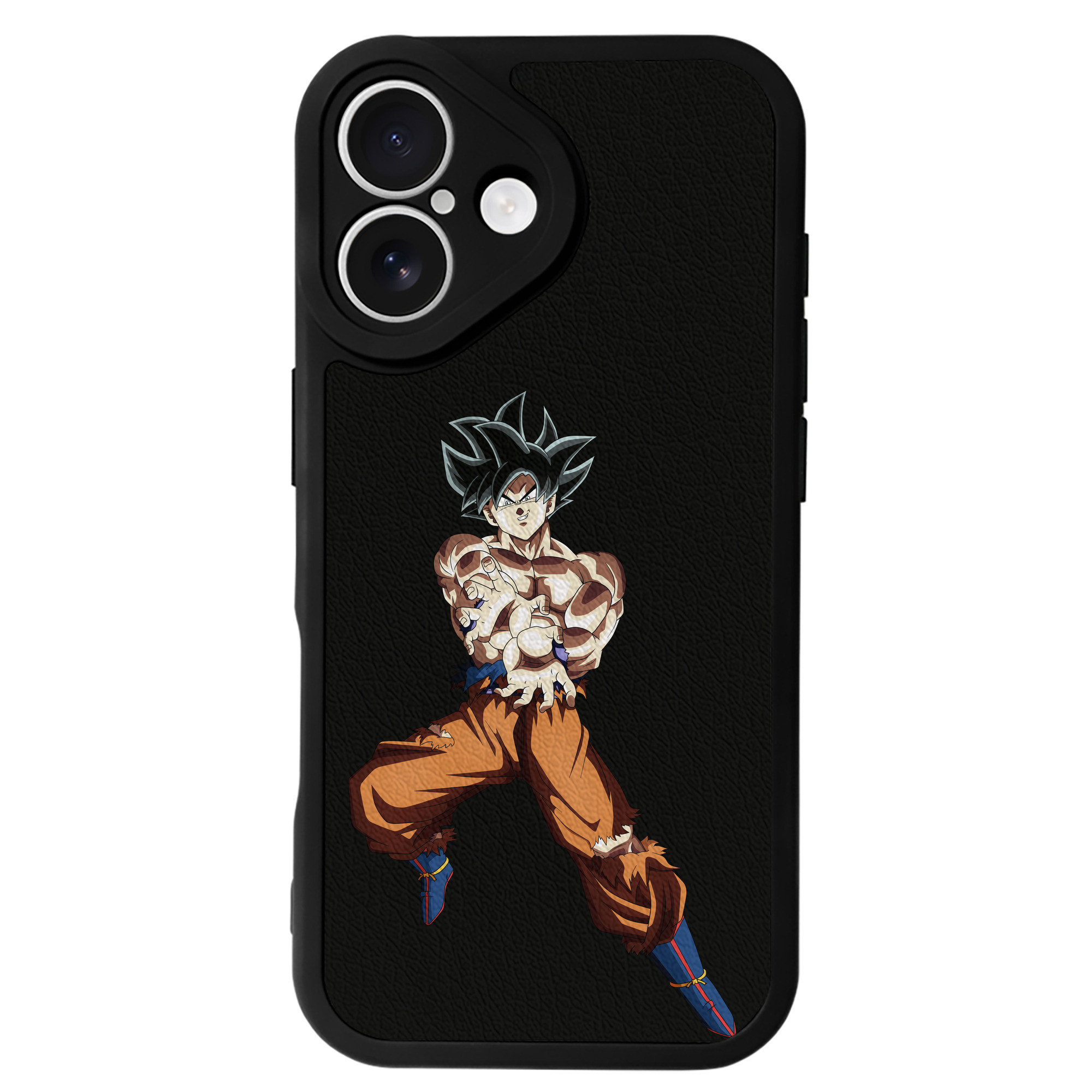 （画像用） ドラゴンボール 孫悟空（そん ごくう）Son Goku カカロット DRAGON BALL Kakarotto 【iPhone 16シリーズ対応】シリコンスマホケース（レザー調） 材質：シリコン